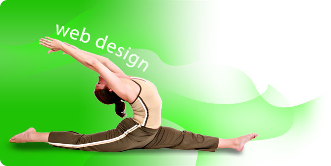 Yoga girl. Web Site Design